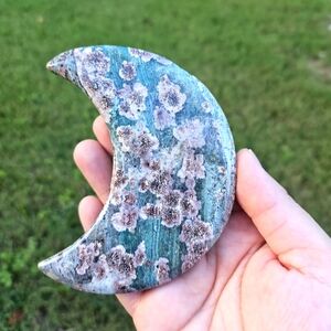 green cherry agate moon